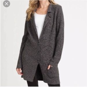 Theory Womens Cardigan Hesti Eloquence Longline Wool Medium